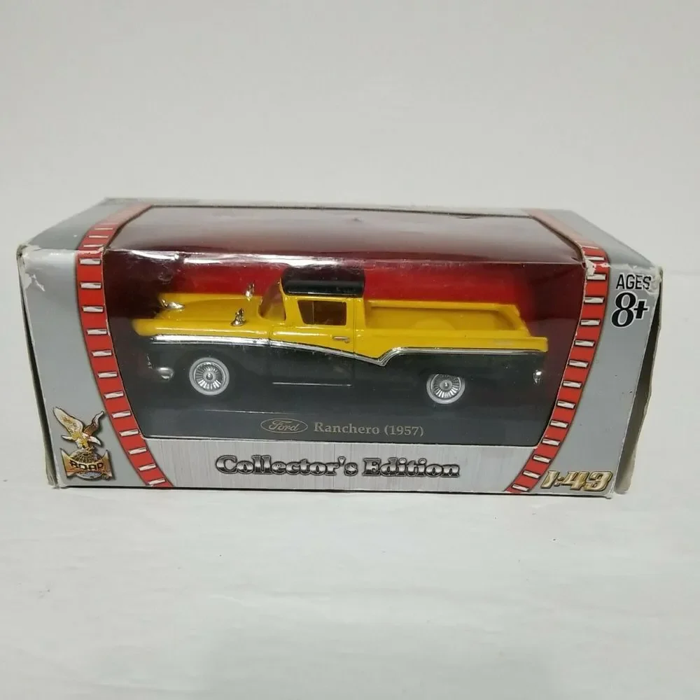 1957 Ford Ranchero Yellow/Black 1/43 Diecast Model Car by Road Signature 9421...
